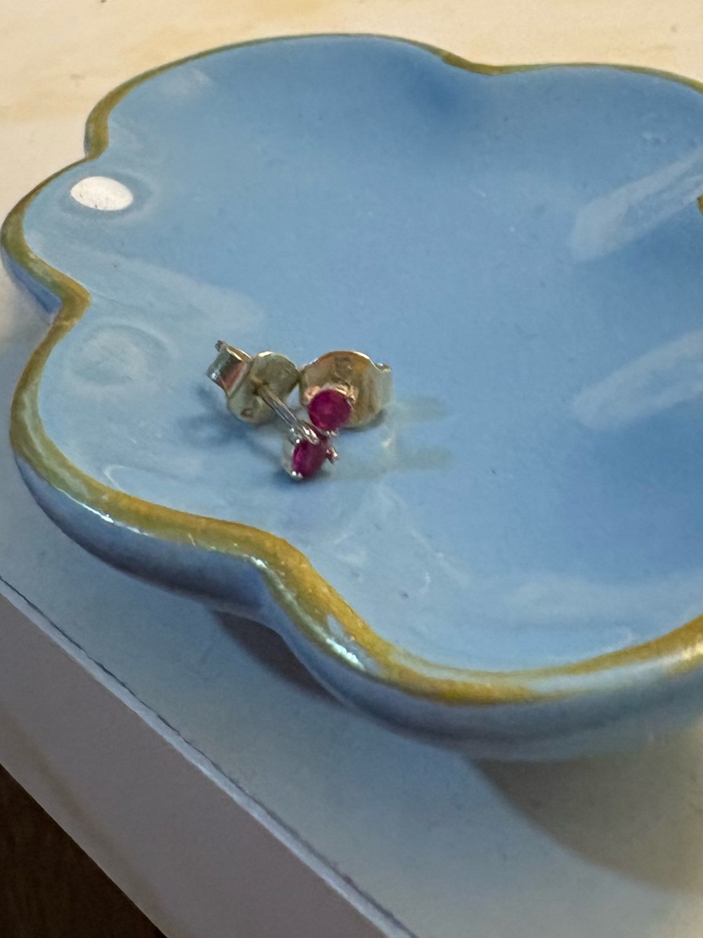 Ana Luisa Ruby-Color Stud Earrings
